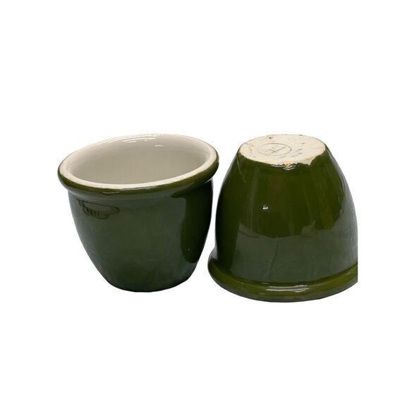 Hall 3” Ramekins Sauce Cups 362 Forest Green Set of 2 - Picture 4 of 7